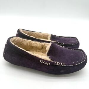UGG Australia Women's Cozy Ansley Moccasin Slipper House Shoe Purple Size 7